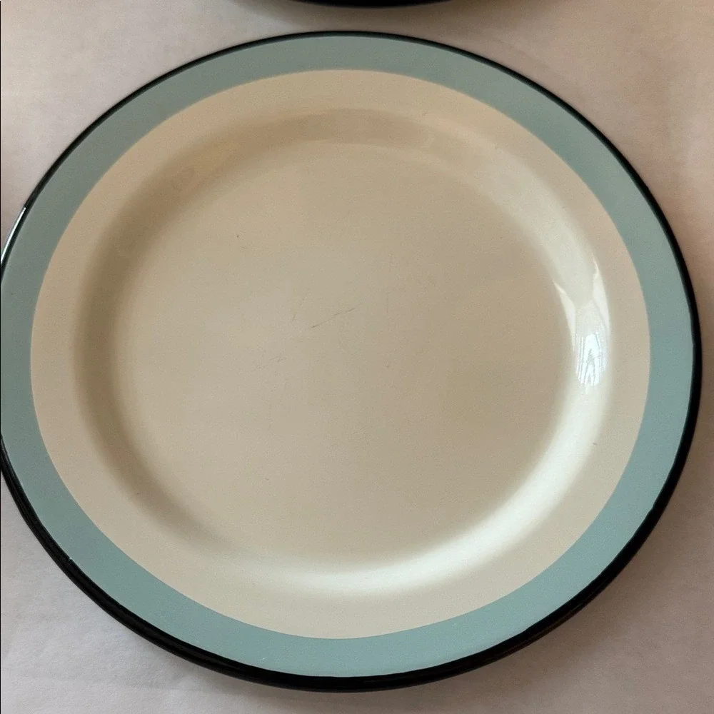 Hearth‎ & Hand Cream and Black Dinner Plates